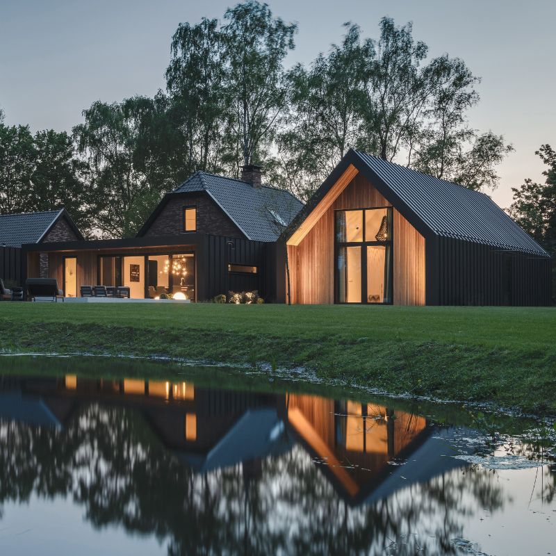 Dutch farmhouse project featuring millworks secret clip system