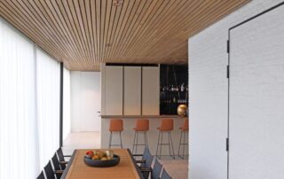 Grad secret clip system is ideal for interior ceiling cladding.