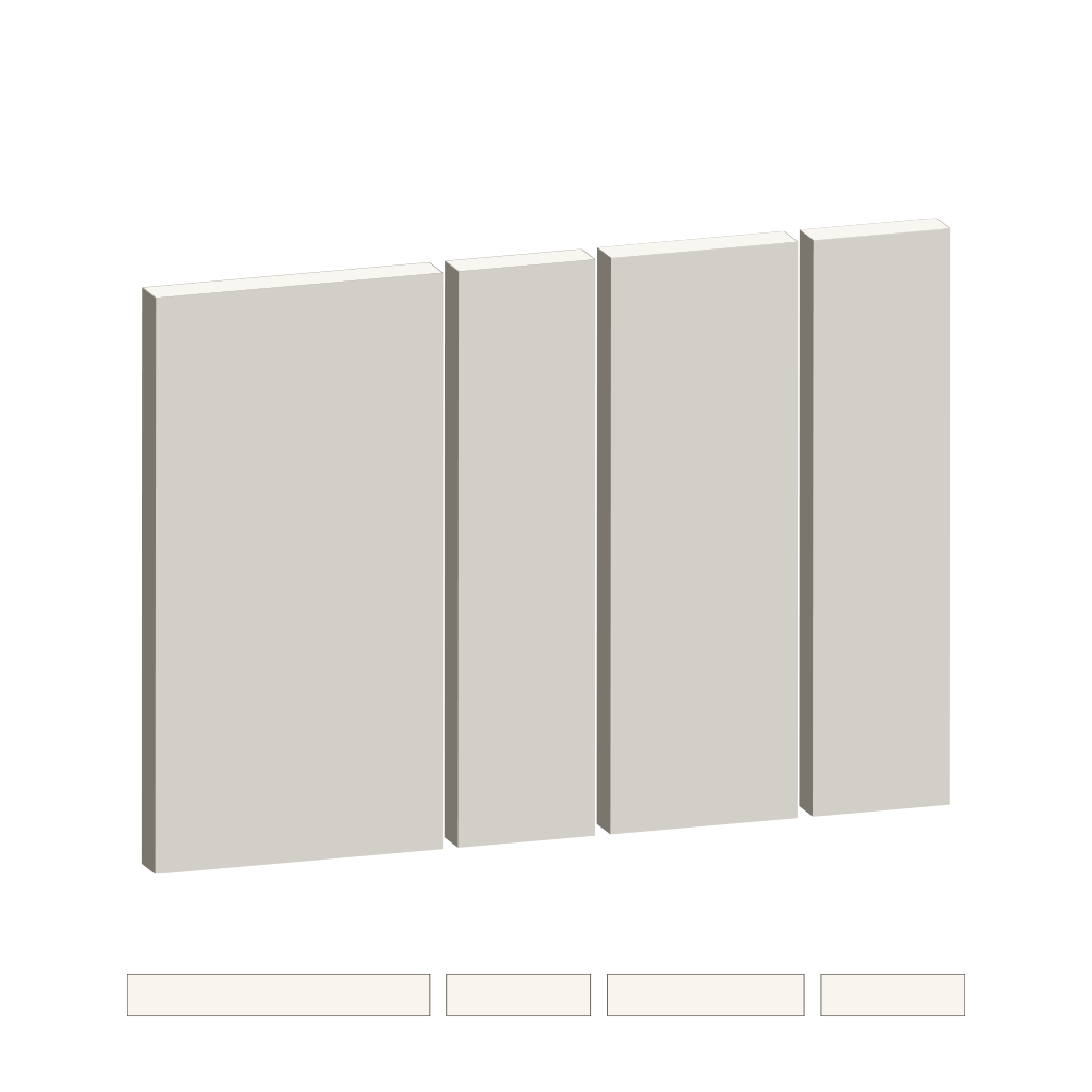 Millworks MW6 barcode open square edge profile