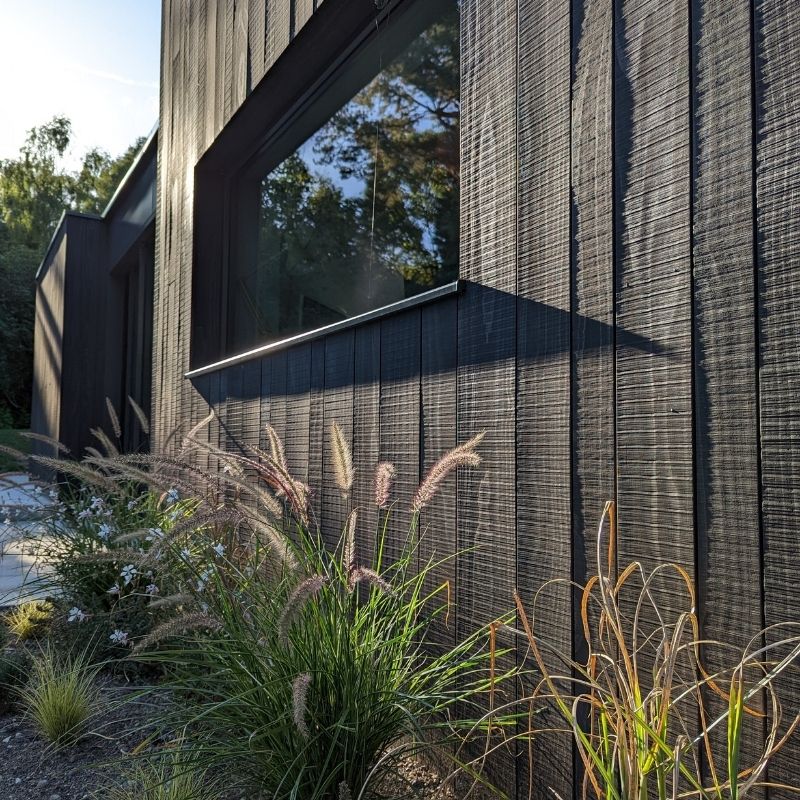 Mokuzai MillSawn in Accoya Color Grey, timber cladding.