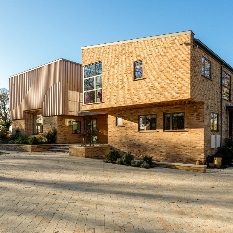 Western Red Cedar cladding finished with OrganoWood surface treatment.
