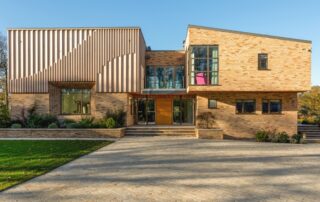 Western Red Cedar timber cladding on the Kentish New House project.