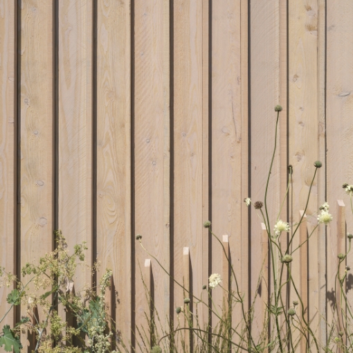 Millworks ICENILarch in weathered finish, showcased at Hampton Court 2025.
