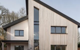 Millworks OrganoWood treatment for consistent weathering of timber cladding.