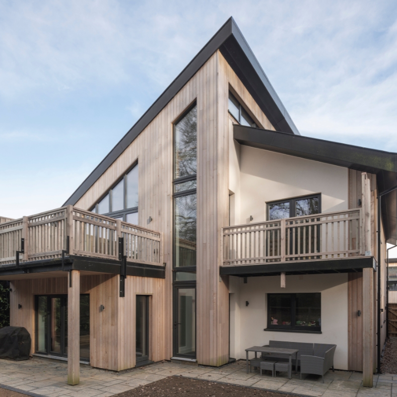Surreal Estate Ltd project at Park Street Lane, clad with Western Red Cedar.