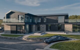 Carreg Las project by STA Design, clad in Millworks ThermoWood PINE cladding.