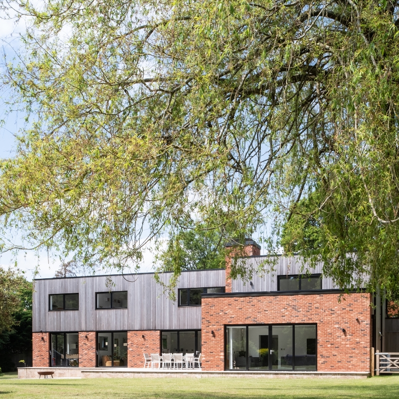 Tye Architects Farnham House project featuring Millworks Western Red Cedar.
