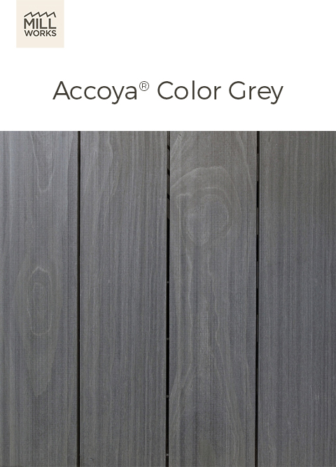 Millworks Accoya Color Grey data sheet