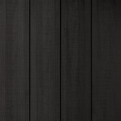 Millworks Abodo Vulcan® timber cladding with a FineSawn surface texture and MillCoat® Charcoal Black factory coating.