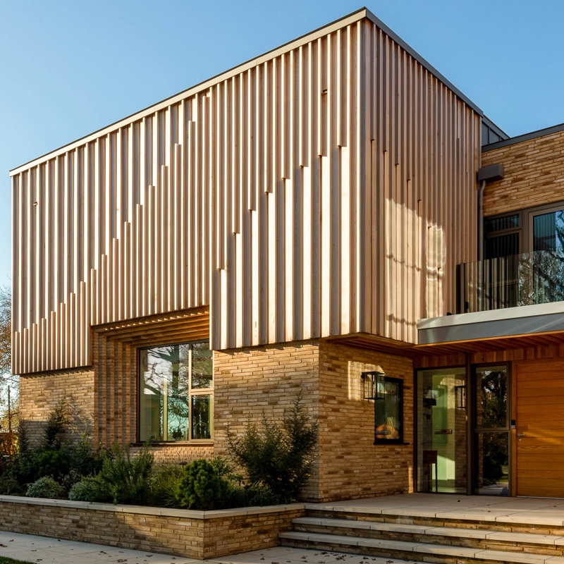 Western Red Cedar cladding and battens from Millworks Ltd shown on modern house