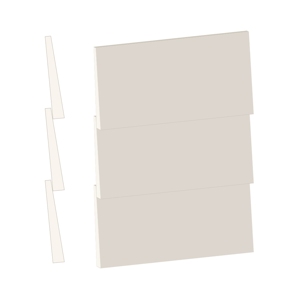 Millworks MW10 featheredge profile drawing.